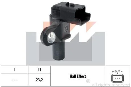 453 332 Датчик р/вала, к/вала (аналог EPS 1.953.332/Facet 9.0332) KW 453332