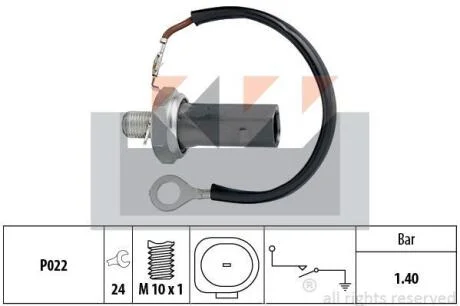 500 159 Датчик тиску масла (аналог EPS 1.800.159/Facet 7.0159) KW 500159