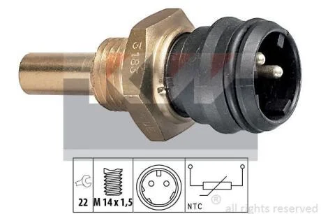 530 183 Датчик температури охолодж. рідини/масла/топлива (аналог EPS 1.830.183/Facet 7.3183) KW 530183