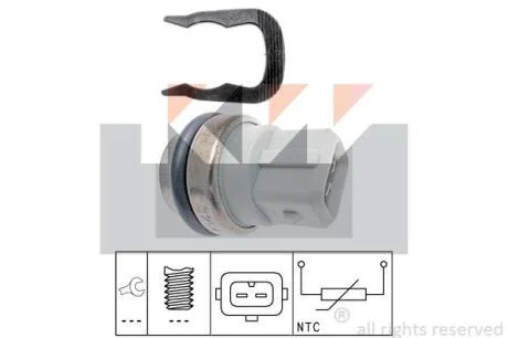 530 254 Датчик температури охолодж. рідини/масла/топлива (аналог EPS 1.830.254/Facet 7.3254) KW 530254