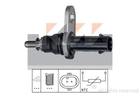 530 356 Датчик температури охолодж. рідини/масла/топлива (аналог EPS 1.830.356 /Facet 7.3356) KW 530356