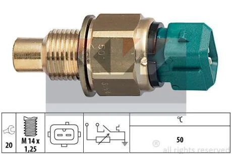 530 554 Датчик температури охолодж. рідини/масла/топлива (аналог EPS 1.830.554/Facet 7.3554) KW 530554