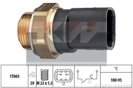 550 117 Датчик включення вентилятора (аналог EPS 1.850.117/Facet 7.5117) KW 550117