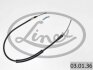 Трос ручного тормоза задний правый/левый LINEX 03.01.36 (фото 1)