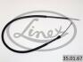 Трос ручного гальма LINEX 35.01.67 (фото 1)