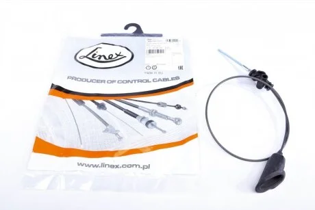 Трос ручника (центральный) VW T4 -96 (круглый штуцер) (990mm) LINEX 47.01.74