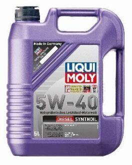 ОЛИВА МОТОРНА DIESEL SYNTHOIL 5W-40 5Л LIQUI MOLY 1341