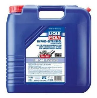 ОЛИВА ТРАНСМIСІЙНА HYPOID-GETRIEBEOIL GL4/GL5 TDL SAE 75W-90 20Л LIQUI MOLY 1408
