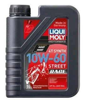 ОЛИВА 4T СИНТ. ДЛЯ МОТОЦИКЛІВ MOTORBIKE 4T SYNTH 10W-60 STREET RACE 1Л LIQUI MOLY 1525