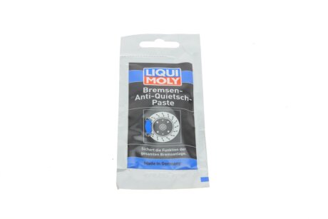 СИНТЕТИЧНЕ МАСТИЛО ДЛЯ ГАЛЬМІВНОЇ СИСТЕМИ BREMSEN-ANTI-QUIETSCH-PASTE 0,01Л LIQUI MOLY 3078