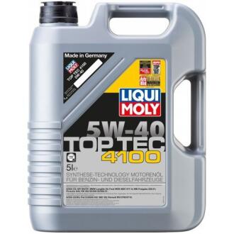 Олива моторна TOP TEC 4100 5W-40 API SN/CF ACEA A3/B4/C3 (Каністра 5л) LIQUI MOLY 7501