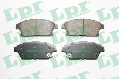 ГАЛЬМІВНІ КОЛОДКИ ПЕРЕДН. OPEL ASTRA, ZAFIRA 1.4-2.0DTFI 05.09- LPR 05P1562