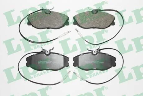 Комплект гальмівних колодок передн. CITROEN XSARA, ZX, PEUGEOT 306, 406 1.9D-3.0 11.95-08.05 | Z0986424223, C1P024ABE, FDB1063, 13046028172, LPR 05P620