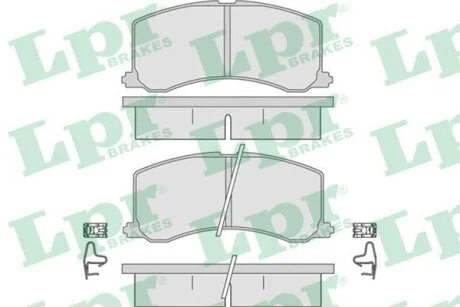 - Гальмівні колодки до дисків (F, з датчиком) LPR 05P665