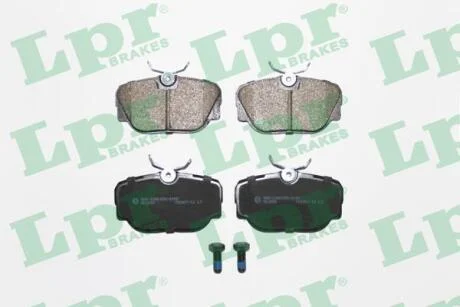 Комплект гальмівних колодок задн, LAND ROVER DISCOVERY II, RANGE ROVER I, RANGE ROVER II 2.5D-4.6 11.88-06.04 LPR 05P739