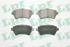 Комплект гальмівних колодок передн, LAND ROVER FREELANDER I, RANGE ROVER III 1.8-3.0D 02.98-08.12 LPR 05P833 (фото 1)