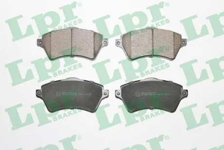 Комплект гальмівних колодок передн, LAND ROVER FREELANDER I, RANGE ROVER III 1.8-3.0D 02.98-08.12 LPR 05P833