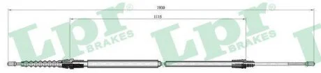 - Трос ручного гальма LPR C0001B