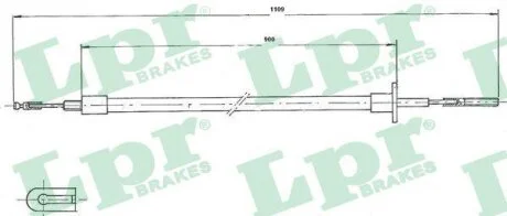 - Трос зчеплення LPR C0051C