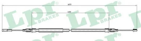 - Трос ручного гальма LPR C0059B