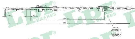 - Трос ручного гальма LPR C0091B