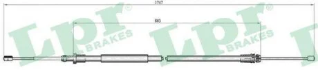 - Трос ручного гальма LPR C0100B