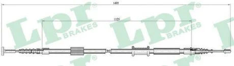 - Трос ручного гальма LPR C0157B