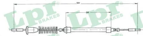 - Трос ручного гальма LPR C0218B