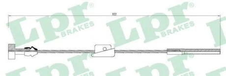 - Трос ручного гальма LPR C0247B