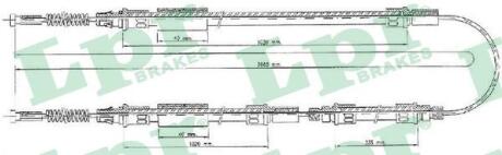 Трос, стояночная тормозная система LPR C0280B
