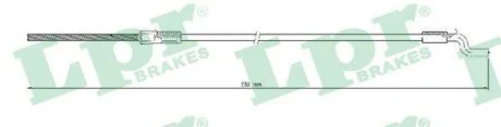 - Трос ручного гальма LPR C0329B