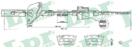 - Трос зчеплення LPR C0424C