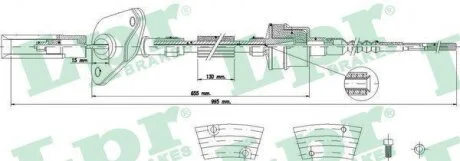 - Трос зчеплення LPR C0565C
