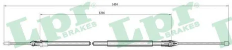 - Трос ручного гальма LPR C0713B
