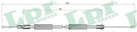- Трос ручного гальма LPR C0735B