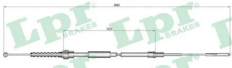 - Трос ручного гальма LPR C0933B