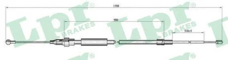 - Трос ручного гальма LPR C0967B