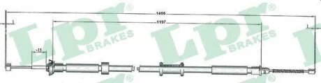 - Трос ручного гальма LPR C1084B