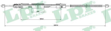 - Трос ручного гальма LPR C1463B
