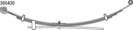 Ресора листова,комплект LS GERMANY 360430