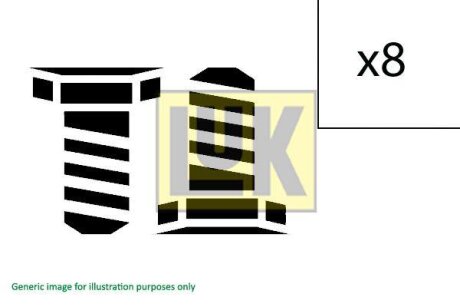 - Комплект болтів маховика LuK 411 0163 10