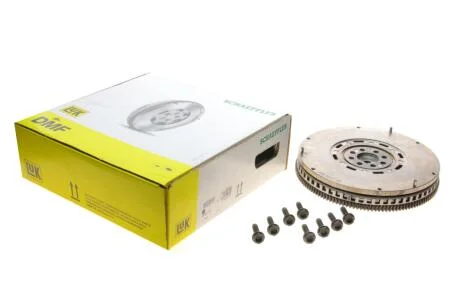 Двомасовий маховик мкпп (з болтами без направляючого підшипника з диском регулювання тертя) AUDI A4 B5, A6 C4, A6 C5, A8 D2 SKODA SUPERB I VW PASSAT B5, PASSAT B5.5 2.4/2.8 12.95-03.08 LuK 415 0071 10