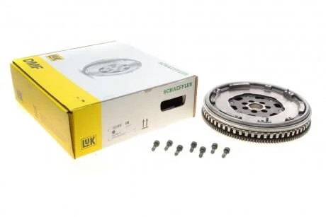 Двомасовий маховик мкпп (230мм, з болтами без направляючого підшипника з диском регулювання тертя) MERCEDES CITAN MIXTO (DOUBLE CABIN), CITAN (MPV), CITAN/MINIVAN (W415) DACIA DUSTER 1.5D 08.03- LuK 415 0400 10