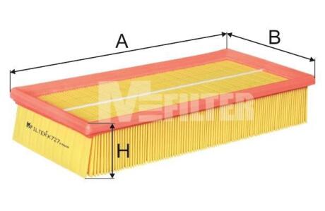 Фільтр повітряний M-FILTER K 727