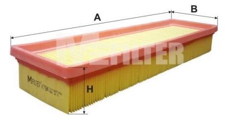 Фільтр повітряний 1.4 16V Citroen C4 04-/Peugeot 206/307 04- M-FILTER K794