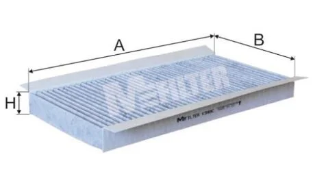 Фільтр салону Combo/Corsa 01-/Vectra 03- (вугільний) M-FILTER K 948C