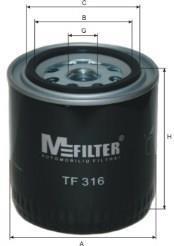 Фільтр масляний Almera/Primera/Patrol/Sanny 80-00 M-FILTER TF316