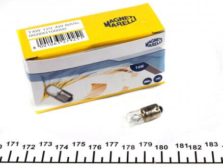 T4W 12V4W автолампа MAGNETI MARELLI 002893100000