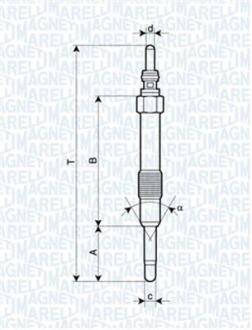 Свічка розжарювання MAGNETI MARELLI 062900014304
