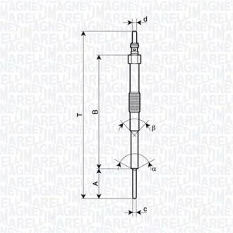 Свічка накалу MAGNETI MARELLI 062900129304